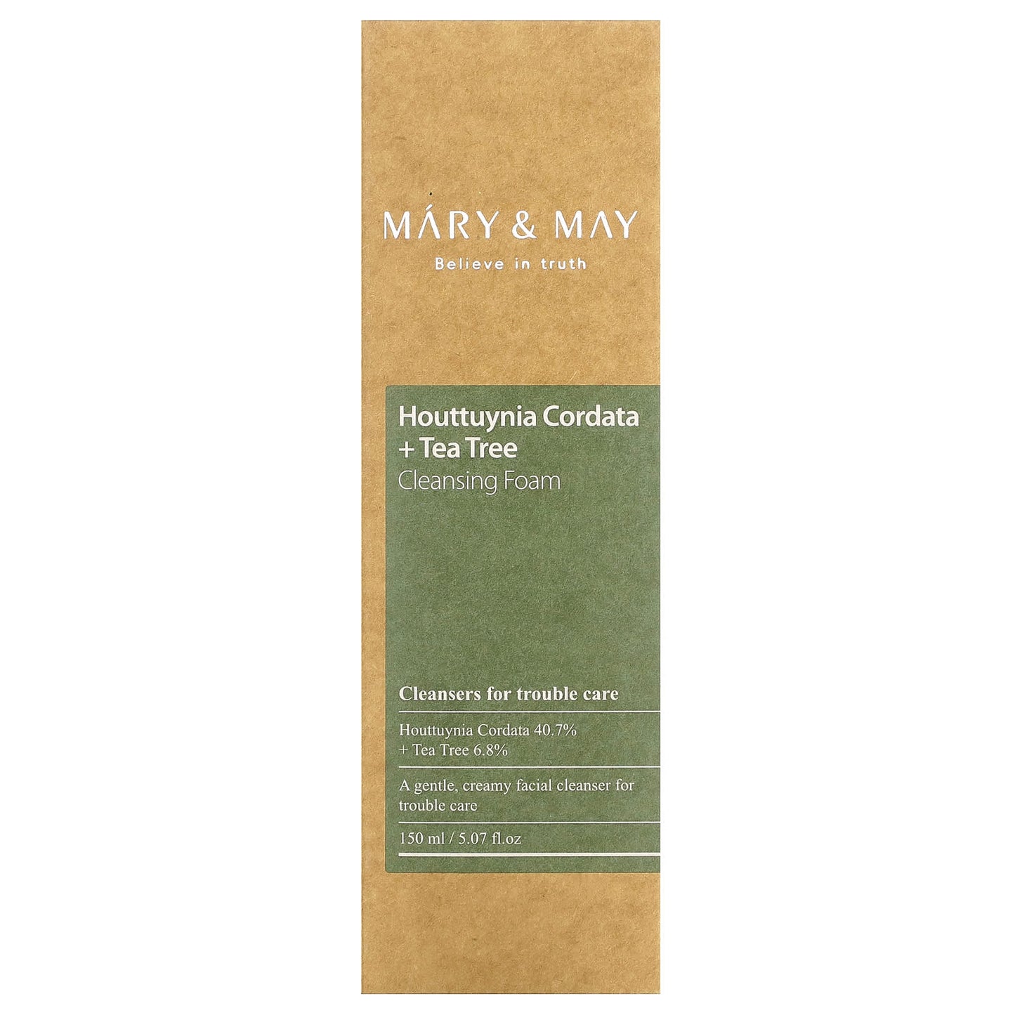 Mary & May - Houttuynia Cordata + Tea Tree Cleansing Foam