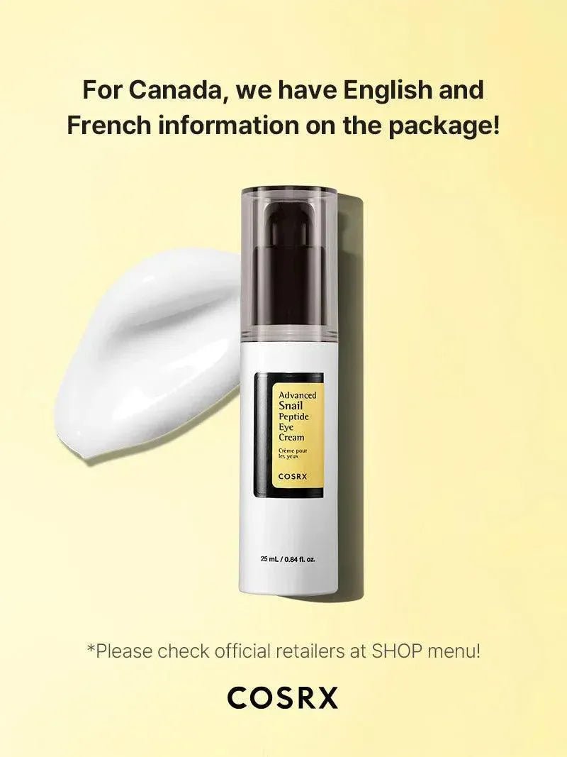 CORSX - Advanced Snail Peptide Eye Cream - Skin Shine