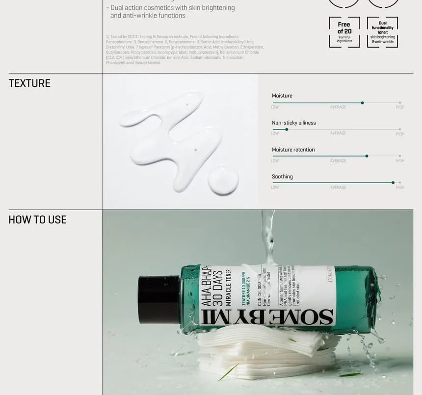 SOME BY MI - Tónico AHA, BHA, PHA 30 Days Miracle Toner - Skin Shine