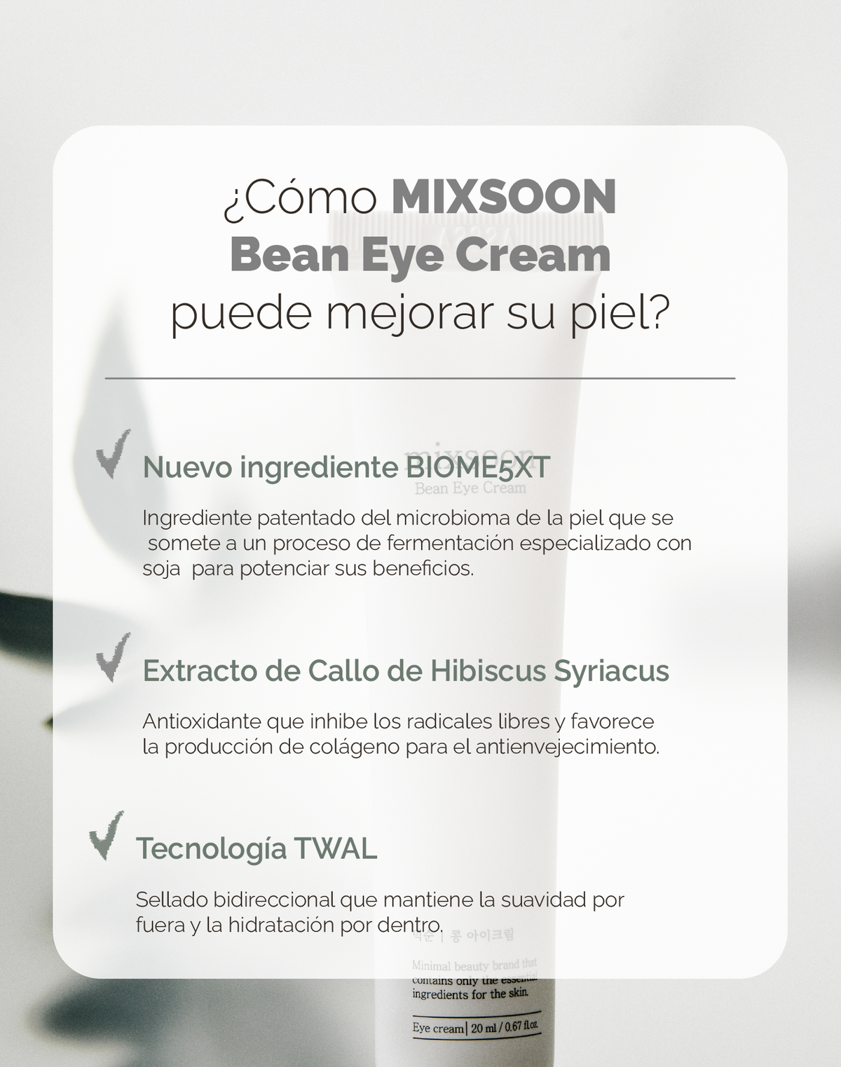 Mixsoon - Bean Eye Cream